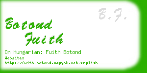 botond fuith business card